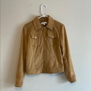 New York & Company Tan Brushed Finish Jacket